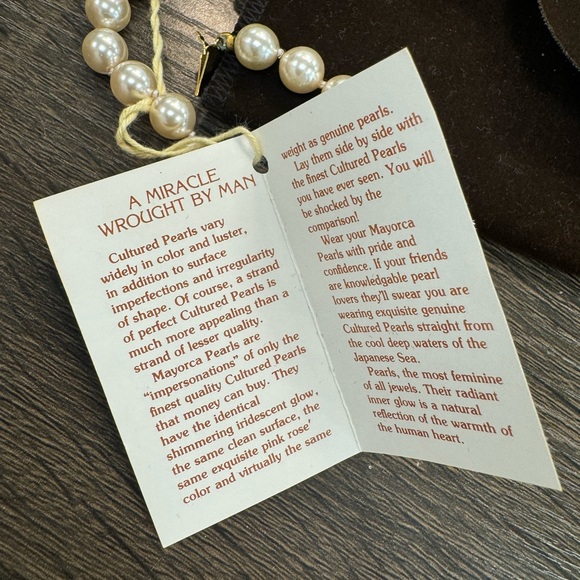 Vintage Mayorca pearl bracelet with gold tone clasp - Picture 3 of 5